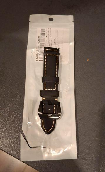 Horloge / Smartwatch bandje Leather 22mm (Nieuw) beschikbaar voor biedingen