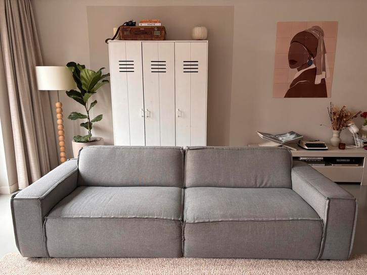 3 zits Bank Fest Amsterdam edge grijs, Huis en Inrichting, Banken | Bankstellen, Gebruikt, Rechte bank, Driepersoons, 250 tot 300 cm