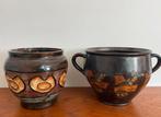 Bloempot Henk Potters Oisterwijk vintage vogels Groot, Ophalen of Verzenden