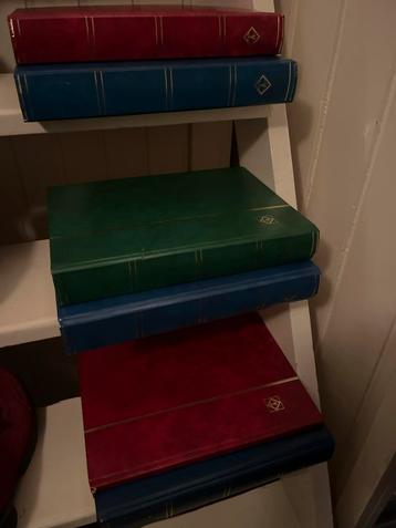 6 Leuchturm postzegelalbums insteekalbum nieuwprijs +200euro beschikbaar voor biedingen