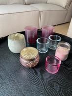 Waxinelichthouder 7 stuks roze 2x Riviera maison en kaars, Ophalen, Overige materialen, Kandelaar, Minder dan 25 cm