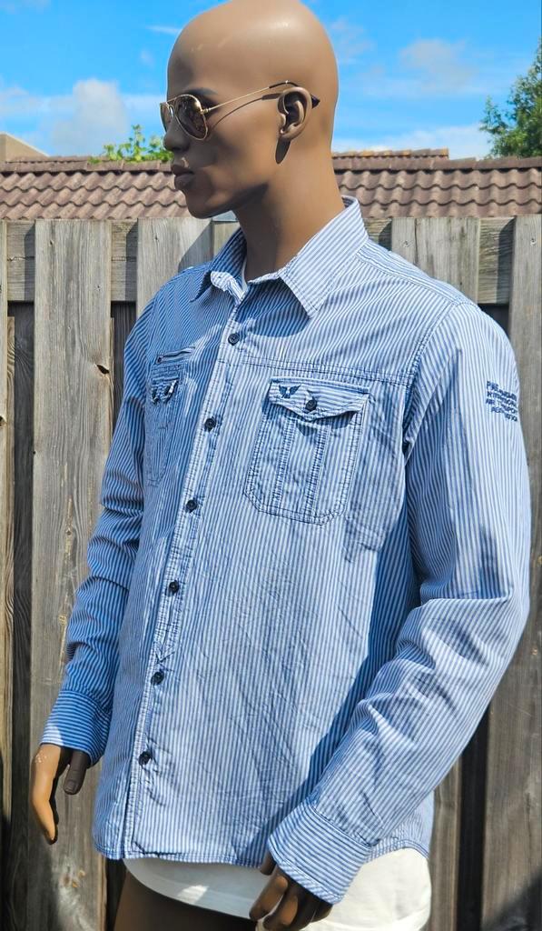 PME Legend casual style overhemd (XXL) Gewassen en zgan, Kleding | Heren, Overhemden, Zo goed als nieuw, Overige halswijdtes, Blauw