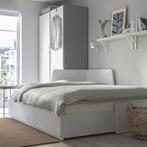 Ikea Bedbank Flekke (nieuw in doos), Huis en Inrichting, Wit, Ophalen of Verzenden, 200 cm, Hout