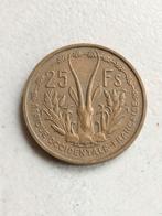 Frans West Afrika 25 francs 1956, Ophalen of Verzenden, Overige landen, Losse munt