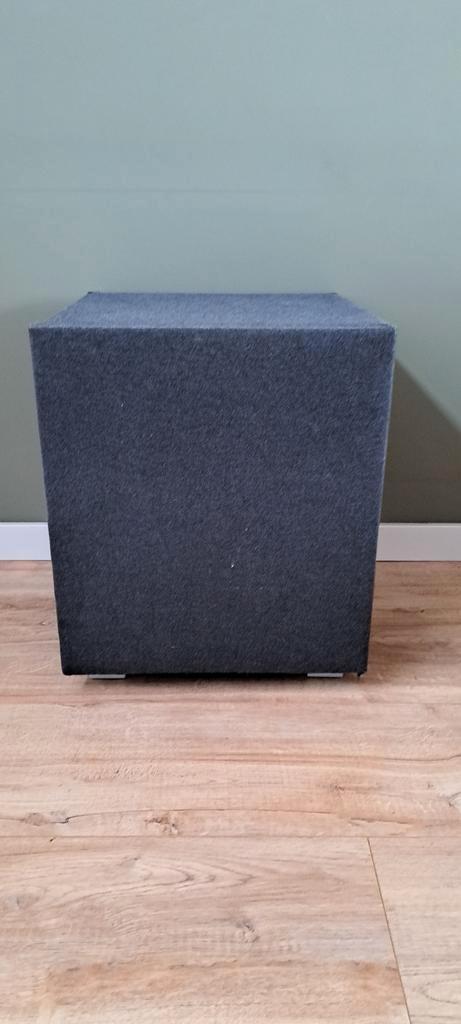 Grijs Hocker/Nachtkastje met Klep & Plankjes, Huis en Inrichting, Kasten | Dressoirs, Zo goed als nieuw, Minder dan 50 cm, 25 tot 50 cm