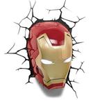 Marvel Iron Man 3D LED wandlamp Masker (NIEUW), Nieuw, Kunststof, Ophalen of Verzenden, Marvel
