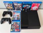 Sony PlayStation 4 (500 GB) - 2 controllers zwart - 6 games, Spelcomputers en Games, Met 2 controllers, Ophalen of Verzenden, Original