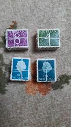 4 stapeltjes postzegels 4, 8,12 en 18 cent, Postzegels en Munten, Postzegels | Nederland, Ophalen of Verzenden