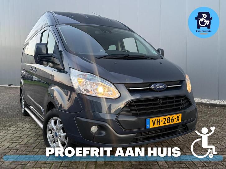 Ford Transit Custom 5+1 Rolstoelbus L2H2 (Airco), Auto's, Bestelauto's, Bedrijf, Te koop, Aangepast voor mindervaliden, ABS, Airconditioning