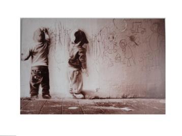 " Children " Prachtig art print op canvasdoek  beschikbaar voor biedingen