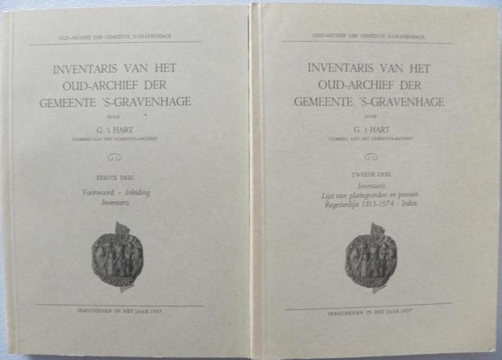 Inventaris van het oud-archief der gemeente 's-Gravenhage 2x, Boeken, Geschiedenis | Stad en Regio, Gelezen, Ophalen of Verzenden