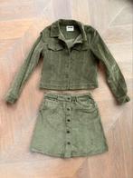 Noisy May corduroy set – jasje + rokje – mosgroen – maat M, Ophalen of Verzenden, Zo goed als nieuw, Groen