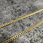 14 karaat gouden massief cuban schakel nieuw, Ophalen of Verzenden, Zo goed als nieuw, Goud