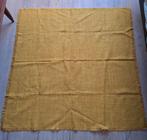 Vintage okergeel tafelkleed vierkant Dolan Jolentex 92x92cm, Huis en Inrichting, Ophalen of Verzenden, Gebruikt