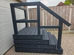 Prachtige opstap, chaletopstap Tinyhouse, Recreatiewoning,, Tuin en Terras, Ophalen of Verzenden, Zo goed als nieuw, Hout
