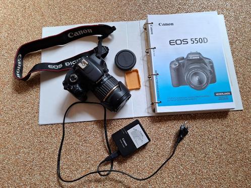 Canon Eos 550D Camera met Tamron zoomlens. i.z.g.st., Audio, Tv en Foto, Fotocamera's Digitaal, Zo goed als nieuw, Spiegelreflex