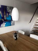 Hamglamp metaal met ribbels, Huis en Inrichting, Lampen | Hanglampen, Ophalen of Verzenden, Metaal, Minder dan 50 cm