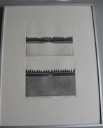 Ets Herkend landschap Peter Yvon de Vries, Antiek en Kunst, Ophalen