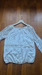 Ivoorkleurige blouse Merk Cream Maat L, Ophalen of Verzenden, Zo goed als nieuw, Lange mouw