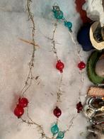 Antiek Vintage tinsel #Kerst Kralenketting, Diversen, Kerst, Gebruikt, T, Ophalen of Verzenden, N