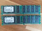 2 stuks Samsung M368L3223FTN-CB3 256MB DDR PC2700 Memoy Bank, Computers en Software, RAM geheugen, 1 GB of minder, DDR, Desktop