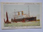 Holland America Line t.s.s Veendam originele kaart uit 1934, Ophalen of Verzenden, 1920 tot 1940, Gelopen, Groningen