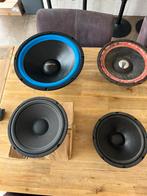 Te koop 4 grote basspeakers van verschillende merken., Audio, Tv en Foto, Luidsprekers, Ophalen, 120 watt of meer, Subwoofer, Overige merken