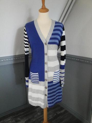 Blauw/grijs vestje UNO DUE maat M (z.g.a.n.) beschikbaar voor biedingen