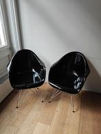 Eames Stijl Stoelen met Eiffel Onderstel, Ophalen, Gebruikt, Twee, Zwart