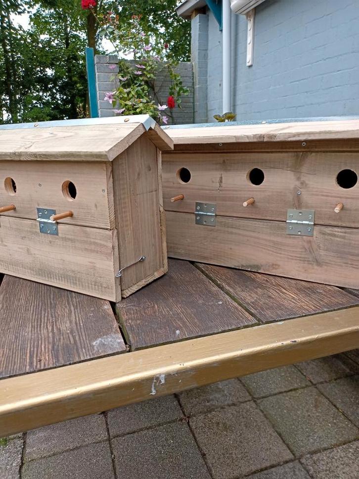 Mussenhotel 🐦🐦‍⬛🐦, Dieren en Toebehoren, Vogels | Hokken en Kooien, Vogelkooi, Hout, Ophalen of Verzenden