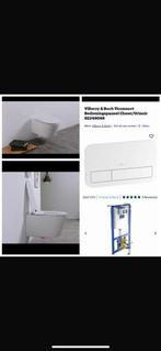 Glanswitte wc set met Villeroy&Boch inbouw en drukplaat, Ophalen of Verzenden, Nieuw