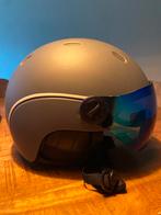 Sinner Titan Visor skihelm met vizier - Grijs - Blauwe lens, Sinner, Maat 38/40 (M), Zo goed als nieuw, Ophalen