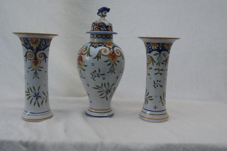 3 delig delfs kastel, Antiek en Kunst, Antiek | Keramiek en Aardewerk, Ophalen of Verzenden