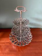 Vintage Metalen Etagère - Serveerschaal, Ophalen of Verzenden, Gebruikt