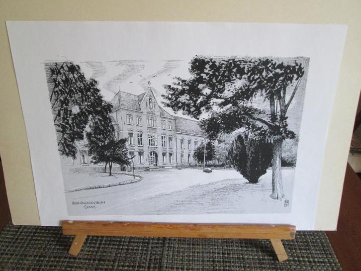 Kopie v tekeningen uit Map West Brabant in 32 pentekeningen, Antiek en Kunst, Kunst | Tekeningen en Foto's, Ophalen