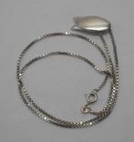 Zilveren ketting met tulp hanger nr.514, Met hanger, Verzenden, Zo goed als nieuw, Zilver