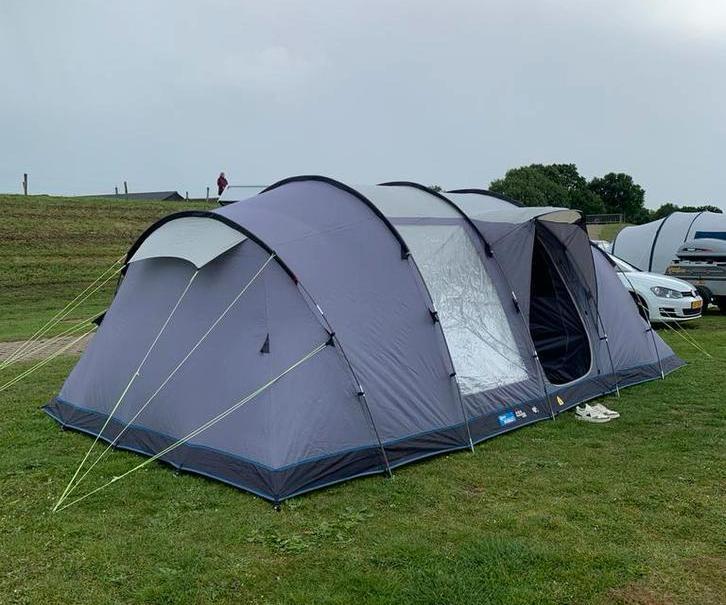 Kampa Watergate 6 tent - ruime gezinstent met vaste kuip, Caravans en Kamperen, Tenten, tot en met 4, Gebruikt, Ophalen