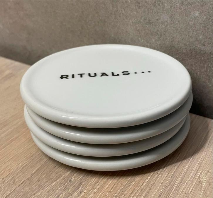 Rituals schaaltje / onderzetter voor thee, Huis en Inrichting, Woonaccessoires | Onderzetters, Zo goed als nieuw, Glas of Kopje