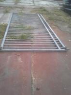 spijlenpoort    stalen hek, Tuin en Terras, Tuinhekken en Hekwerk, Met poort, Gebruikt, IJzer, Spijlenhekwerk