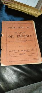 Ruston oil engines VO VH onderdelenboek stationaire motor, Verzenden, Gebruikt