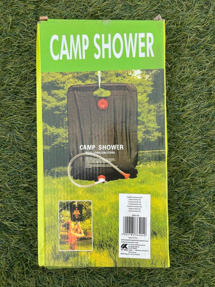 Outdoor douche - Camp Shower 20L - Nieuw, Caravans en Kamperen, Kampeeraccessoires, Nieuw, Ophalen of Verzenden