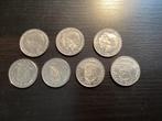 7x dubbele kop munt 2,50 gulden, Postzegels en Munten, Munten | Nederland, Ophalen of Verzenden, Koningin Beatrix, 2½ gulden, Losse munt