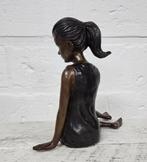 Bronzen beeld/ LEZEND MEISJE, Ophalen of Verzenden