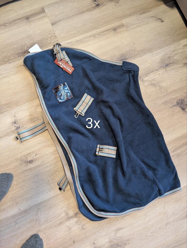 3x mini shetlander fleece dekens 95cm, Ophalen of Verzenden, Nieuw, Deken