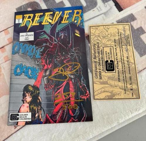 REEVER #1 Comic gesigneerd door Jose Calderon + Certificaat, Boeken, Strips | Comics, Zo goed als nieuw, Eén comic, Amerika, Ophalen of Verzenden