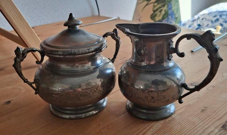 Antiek Tinnen Servies, Antiek en Kunst, Antiek | Tin, Ophalen