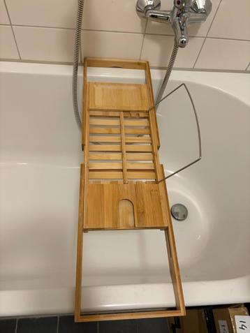 Bamboe badplank – uitschuifbaar met boek/tablet houder beschikbaar voor biedingen