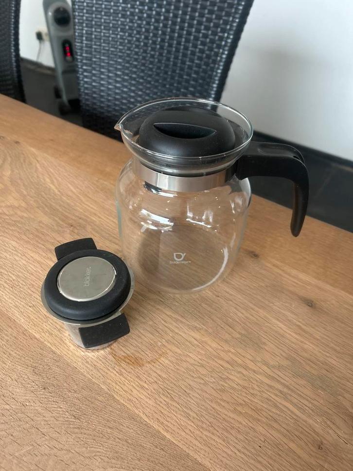 Glazen Theepot met Filter - Bredemeijer & Blokker, Huis en Inrichting, Keuken | Keukenbenodigdheden, Zo goed als nieuw, Ophalen of Verzenden