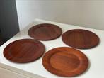 4x (Set) Deens Vintage Teak Bord/ Serveerbord, Overige materialen, Ophalen of Verzenden, Zo goed als nieuw, Bord(en)