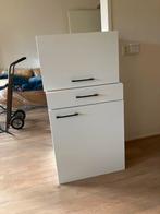 Witte kast met lades, Huis en Inrichting, Kasten | Kledingkasten, Kunststof, 100 tot 150 cm, Zo goed als nieuw, Met lade(s)